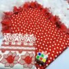 Premium Cut Work Polka Dots Lawn Cotton 3 Piece Suit | Heavy Embroidered Chiffon Dupatta