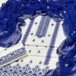 Summer Collection 2026 Luxury Cotton 3 Piece Suit | Cross Stitch Embroidery with Crinkle Chiffon Dupatta