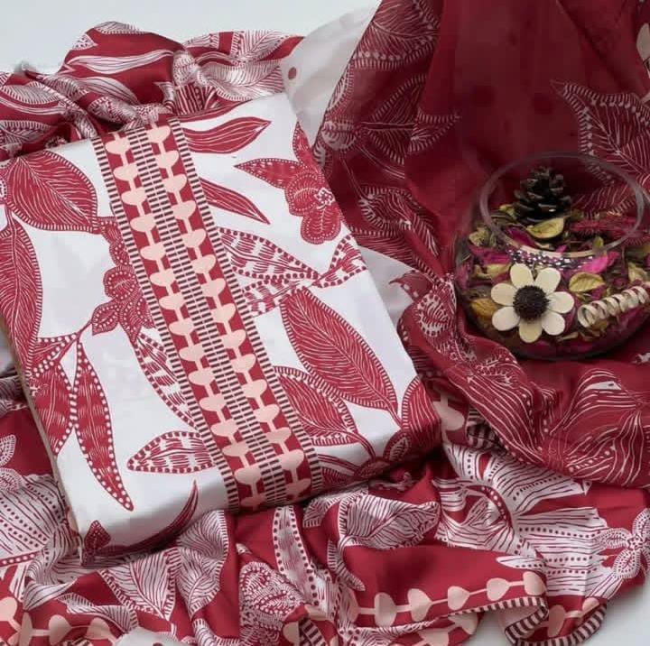 3 Piece Munar Lawn Unstitched Suit with Chiffon Printed Dupatta – Summer Collection 2026 - Image 5